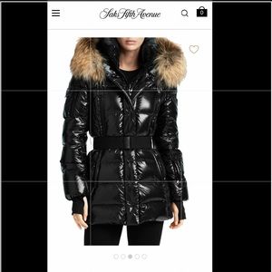 (Like new) SAM Millennium fox-fur belted down puff